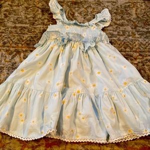 Cupcakes and cashmere ruffle smocked daisy dress